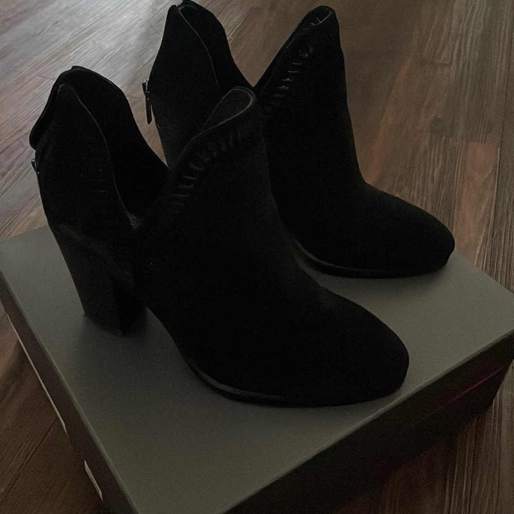 Vince Camuto Bootie - Black True Suede- Size 7.5 Brand New!